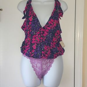 2/$35 NWT Intimately Free People Bare It All Bodysuit